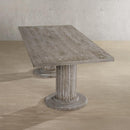 Acme Furniture Gabrian Dining Table with Pedestal Base 60170 IMAGE 1