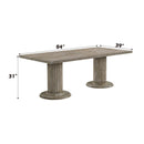 Acme Furniture Gabrian Dining Table with Pedestal Base 60170 IMAGE 5