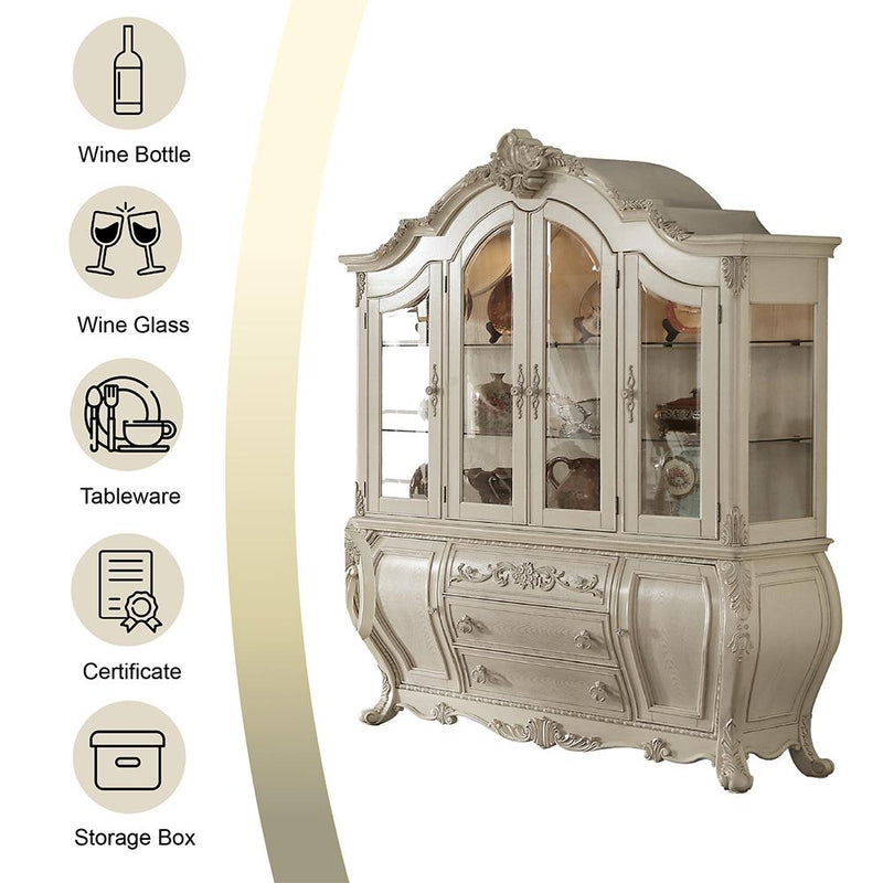Acme Furniture Ragenardus 61284 Buffet & Hutch IMAGE 4