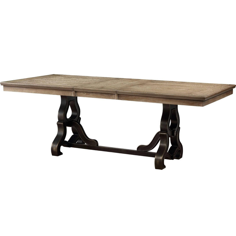 Acme Furniture Nathaniel Dining Table with Trestle Base 62330 IMAGE 3