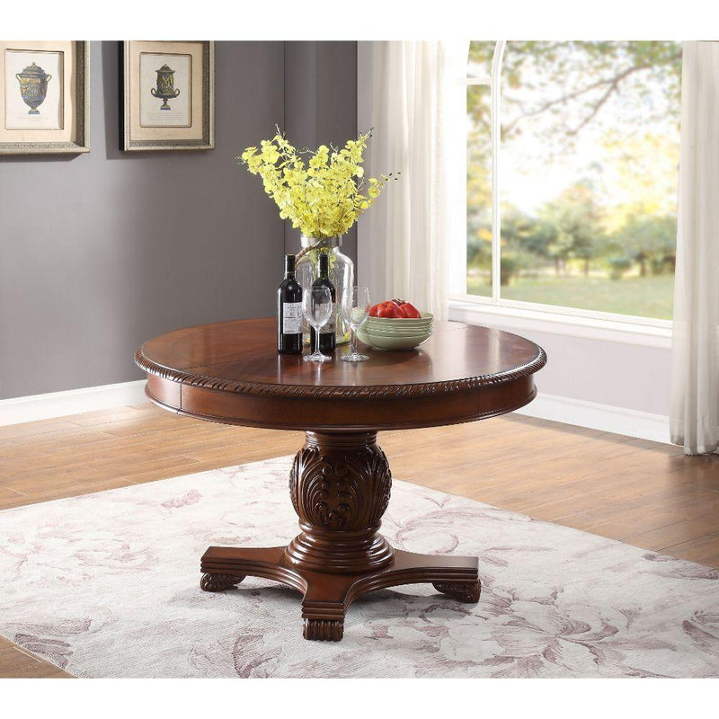 Acme Furniture Round Chateau De Ville Dining Table with Pedestal Base 64170 IMAGE 8