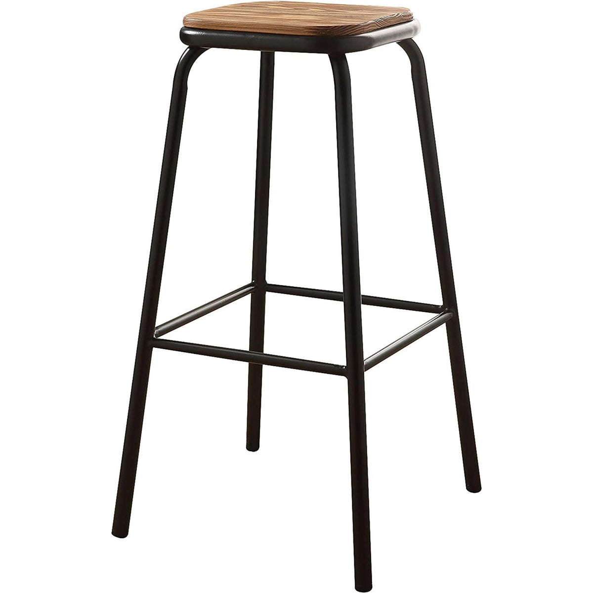 Acme Furniture Scarus 72387 Bar Stool - Natural and Black