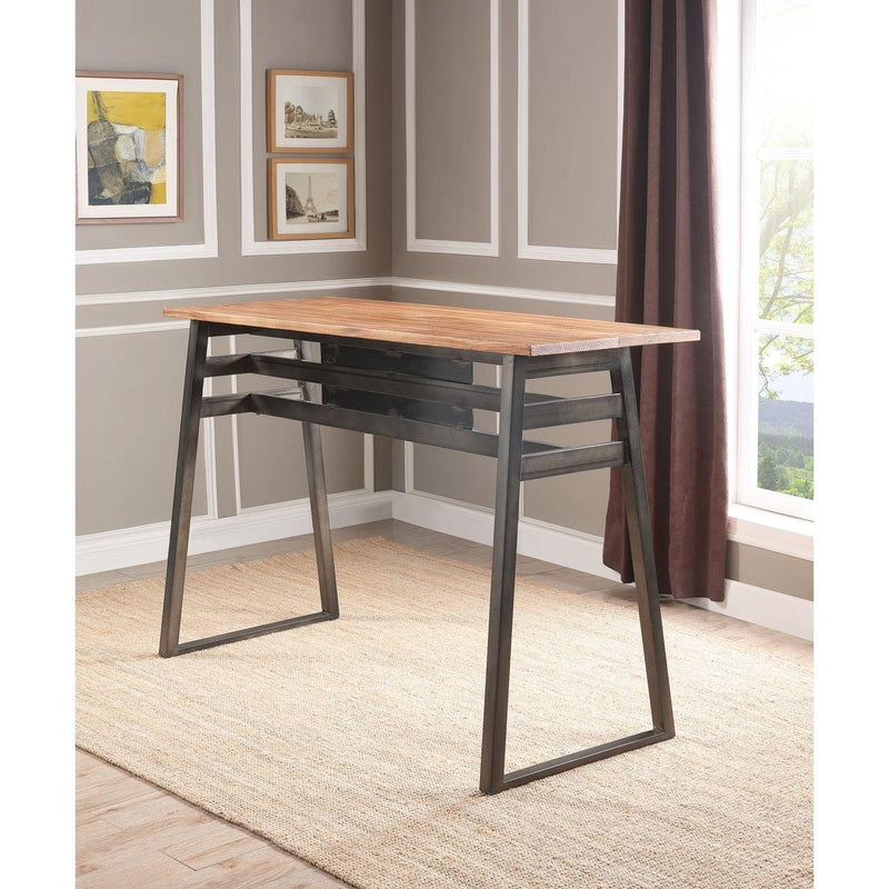 Acme Furniture Square Scarus Pub Height Dining Table 72385 IMAGE 3