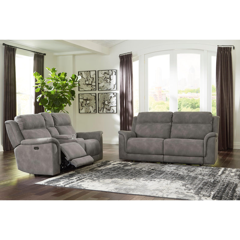 Signature Design by Ashley Next-Gen DuraPella Power Reclining Fabric Loveseat with Console 5930118 IMAGE 11