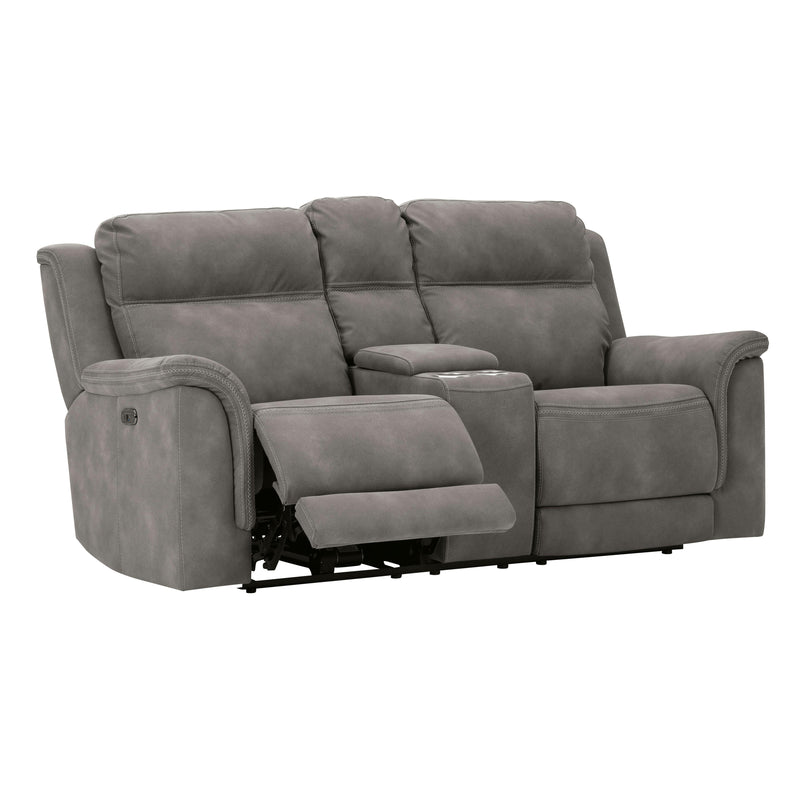 Signature Design by Ashley Next-Gen DuraPella Power Reclining Fabric Loveseat with Console 5930118 IMAGE 2