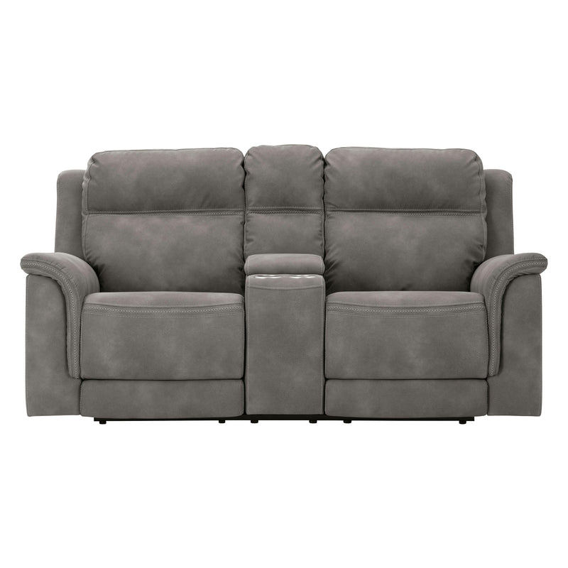 Signature Design by Ashley Next-Gen DuraPella Power Reclining Fabric Loveseat with Console 5930118 IMAGE 3