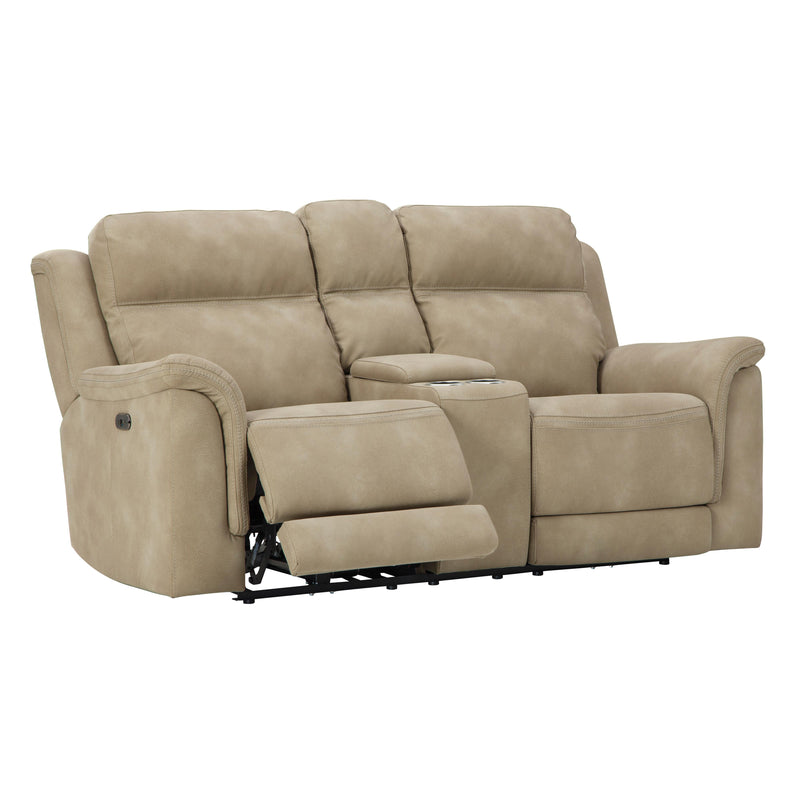 Signature Design by Ashley Next-Gen DuraPella Power Reclining Fabric Loveseat with Console 5930218 IMAGE 3