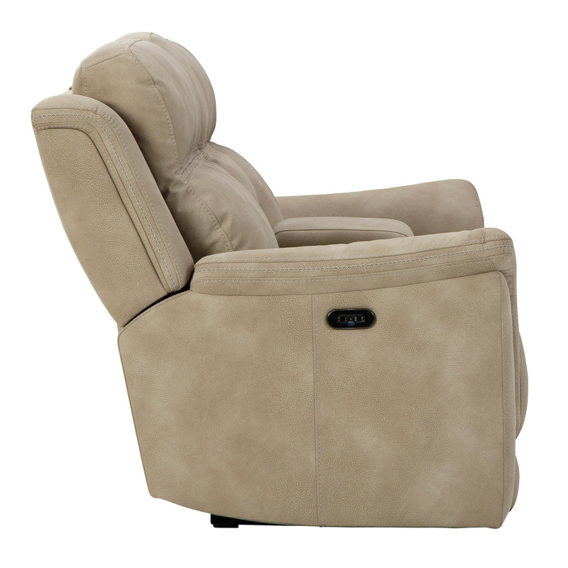 Signature Design by Ashley Next-Gen DuraPella Power Reclining Fabric Loveseat with Console 5930218 IMAGE 4