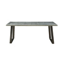 Acme Furniture Kaylia Dining Table with Aluminum Top and Pedestal Base 70105 IMAGE 2
