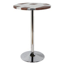 Acme Furniture Round Brancaster Pub Height Dining Table with Aluminum Top and Pedestal Base 70425 IMAGE 3