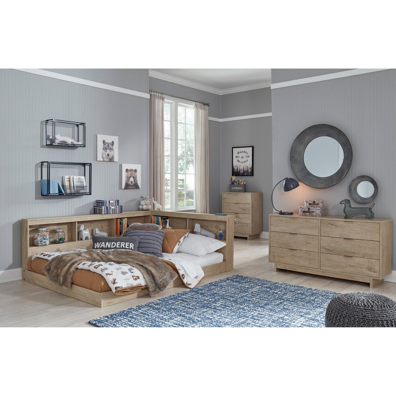 Signature Design by Ashley Oliah Full Bookcase Bed with Storage EB2270-165/EB2270-182 IMAGE 9