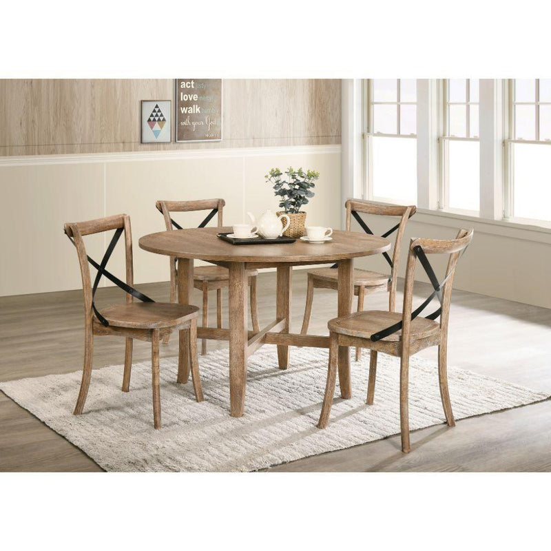 Acme Furniture Round Kendric Dining Table 71775 IMAGE 4