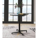 Acme Furniture Square Olson Dining Table with Metal Top and Pedestal Base 72095 IMAGE 8