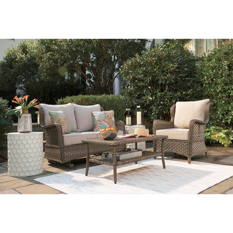 Signature Design by Ashley Outdoor Seating Lounge Chairs Clear Ridge P361-820 Lounge Chair with Cushion (2 per package) IMAGE 7