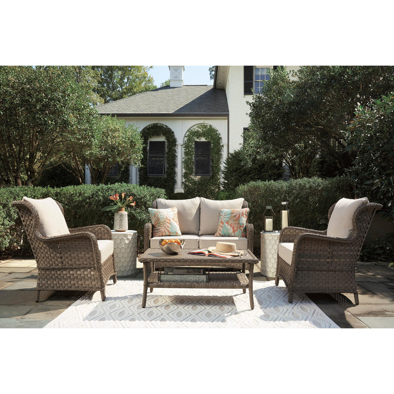 Signature Design by Ashley Outdoor Seating Lounge Chairs Clear Ridge P361-820 Lounge Chair with Cushion (2 per package) IMAGE 8