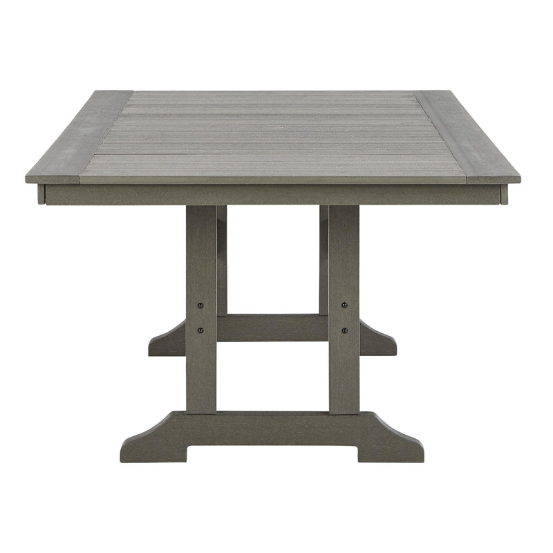 Signature Design by Ashley Visola P802-625 Rectangular Dining Table with Umbrella Option IMAGE 3