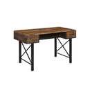 Acme Furniture 92795 Computer Desk - Weathered Oak & Black IMAGE 1
