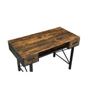 Acme Furniture 92795 Computer Desk - Weathered Oak & Black IMAGE 3