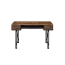 Acme Furniture 92795 Computer Desk - Weathered Oak & Black IMAGE 4