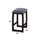 Acme Furniture Razo 72935 Counter Height Table with Marble Top IMAGE 3