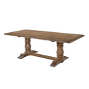 Acme Furniture Leventis Dining Table with Trestle Base 74655 IMAGE 2