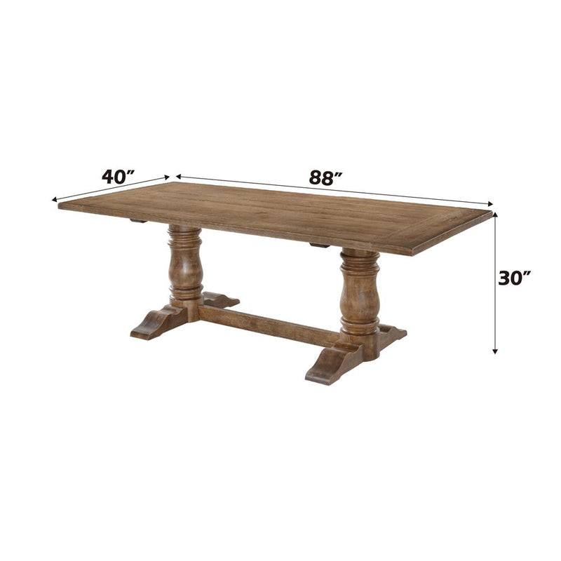 Acme Furniture Leventis 74655 Dining Table IMAGE 6