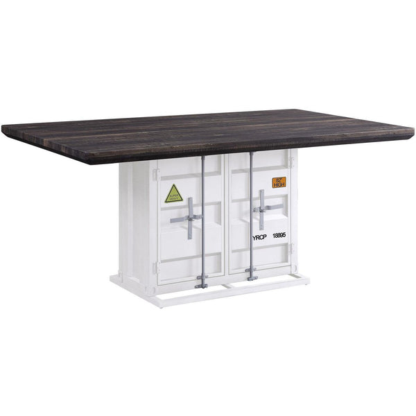 Acme Furniture Cargo Dining Table with Pedestal Base 77880 IMAGE 1