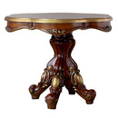 Acme Furniture Round Picardy Counter Height Dining Table with Pedestal Base 78220 IMAGE 2