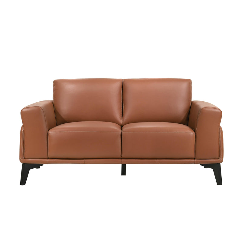 New Classic Furniture Como Stationary Leather Loveseat L946-20-TCA IMAGE 1