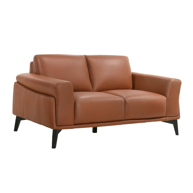 New Classic Furniture Como Stationary Leather Loveseat L946-20-TCA IMAGE 2