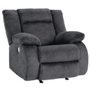 Signature Design by Ashley Burkner Power Rocker Fabric Recliner 5380498 IMAGE 1