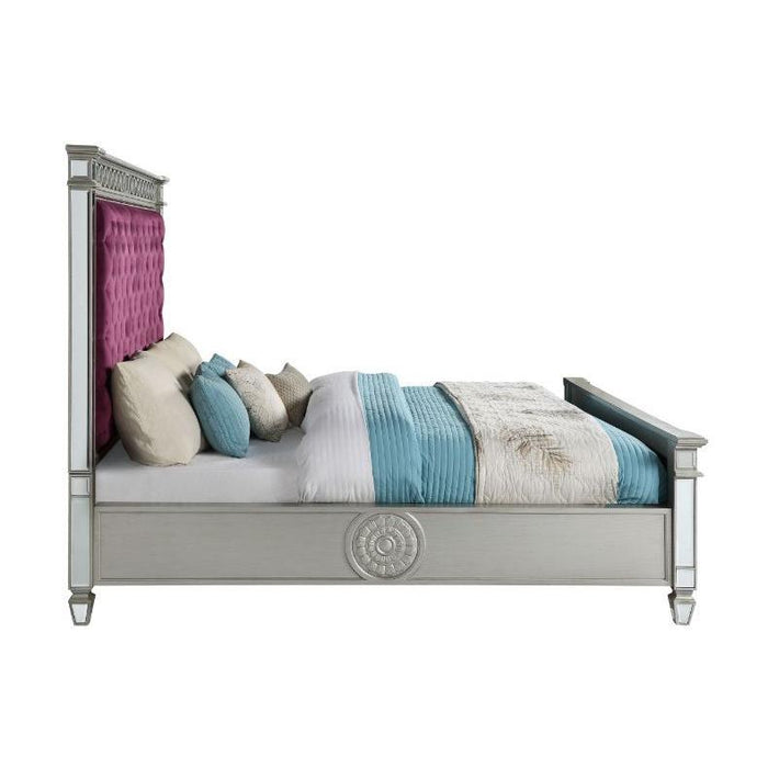 Acme Furniture 27367EK King Bed - Burgundy