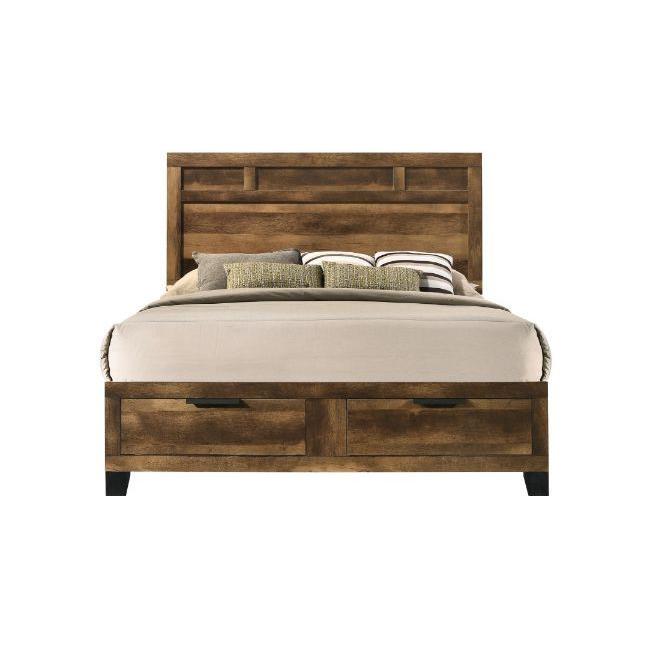 Acme Furniture Morales Queen Panel Bed with Storage 28590Q IMAGE 1