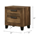 Acme Furniture Morales 2-Drawer Nightstand 28593 IMAGE 5