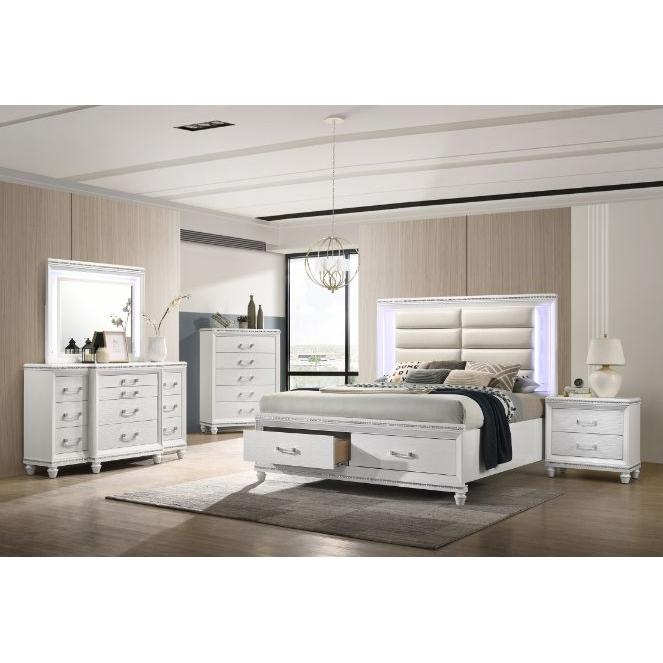 Acme Furniture Sadie Queen Panel Bed with Storage 28740Q IMAGE 4