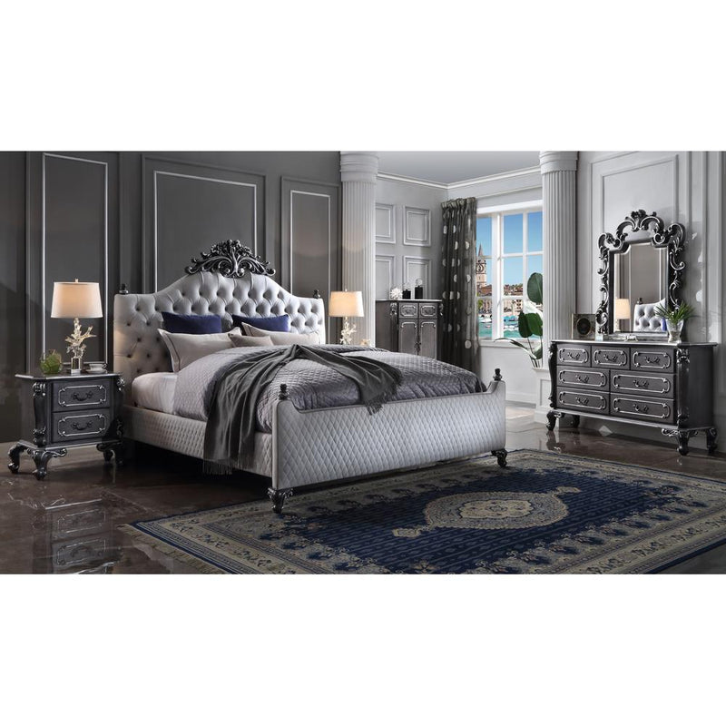 Acme Furniture House Delphine King Upholstered Panel Bed 28847EK IMAGE 7