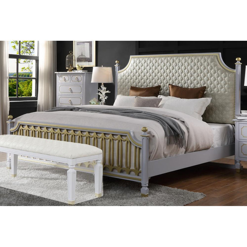 Acme Furniture House Marchese Queen Panel Bed 28890Q IMAGE 6