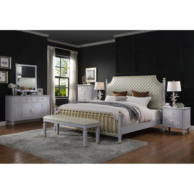 Acme Furniture House Marchese Queen Panel Bed 28890Q IMAGE 7