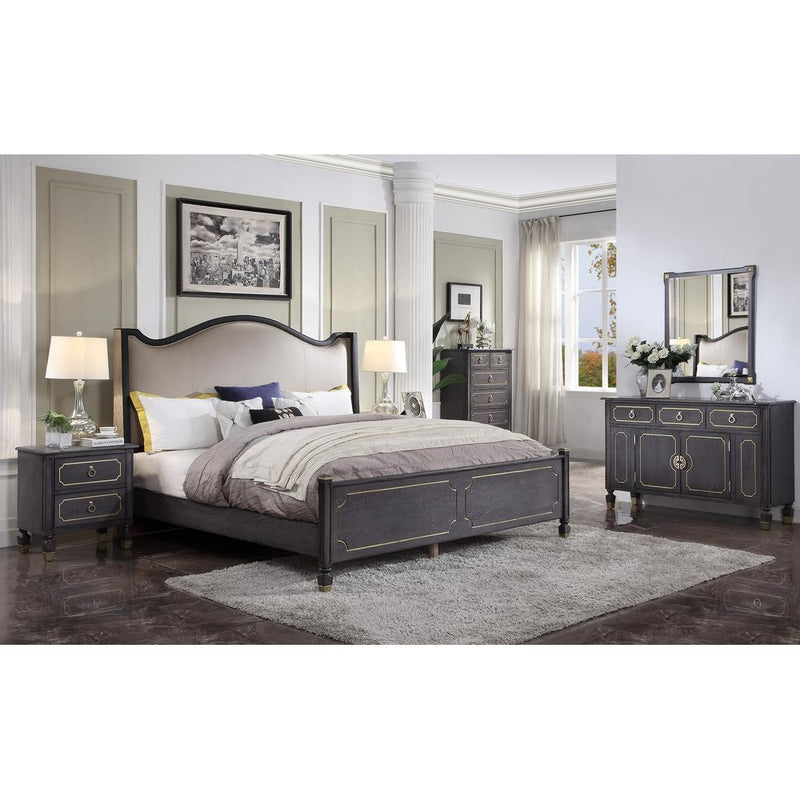 Acme Furniture House Marchese Queen Panel Bed 28900Q IMAGE 7