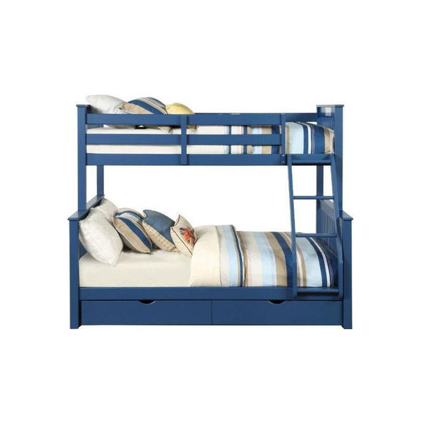 Acme Furniture 37865 Twin Over Full Storage Bunk Bed IMAGE 1