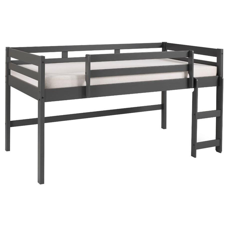 Acme Furniture 38255 Twin Loft Bed - Grey IMAGE 1