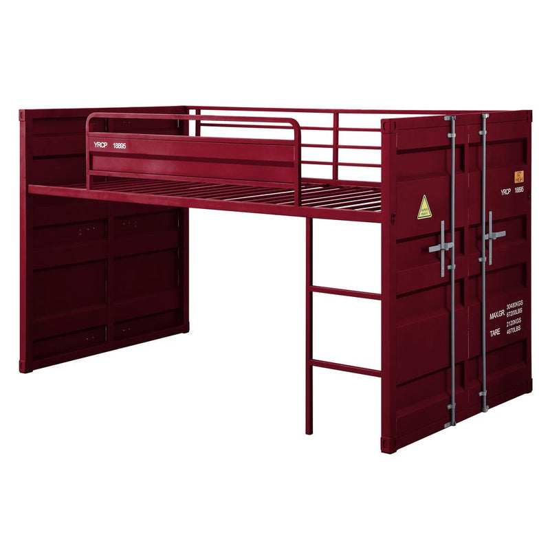 Acme Furniture Cargo 38300 Twin Loft Bed - Red IMAGE 2