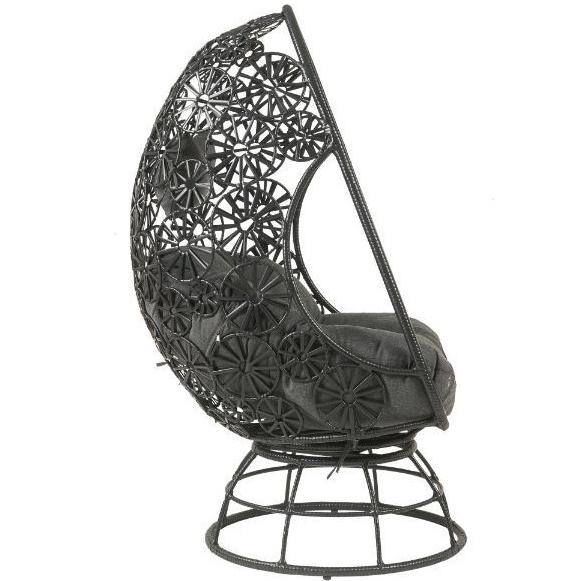 Acme Furniture 45113 Patio Hanging Chair with Stand and Side Table IMAGE 4