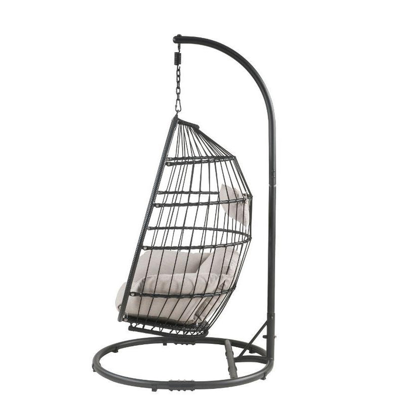 Acme Furniture 45115 Patio Hanging Chair with Stand IMAGE 2