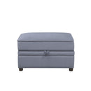 Acme Furniture Bois II Fabric Storage Ottoman 53307 IMAGE 2