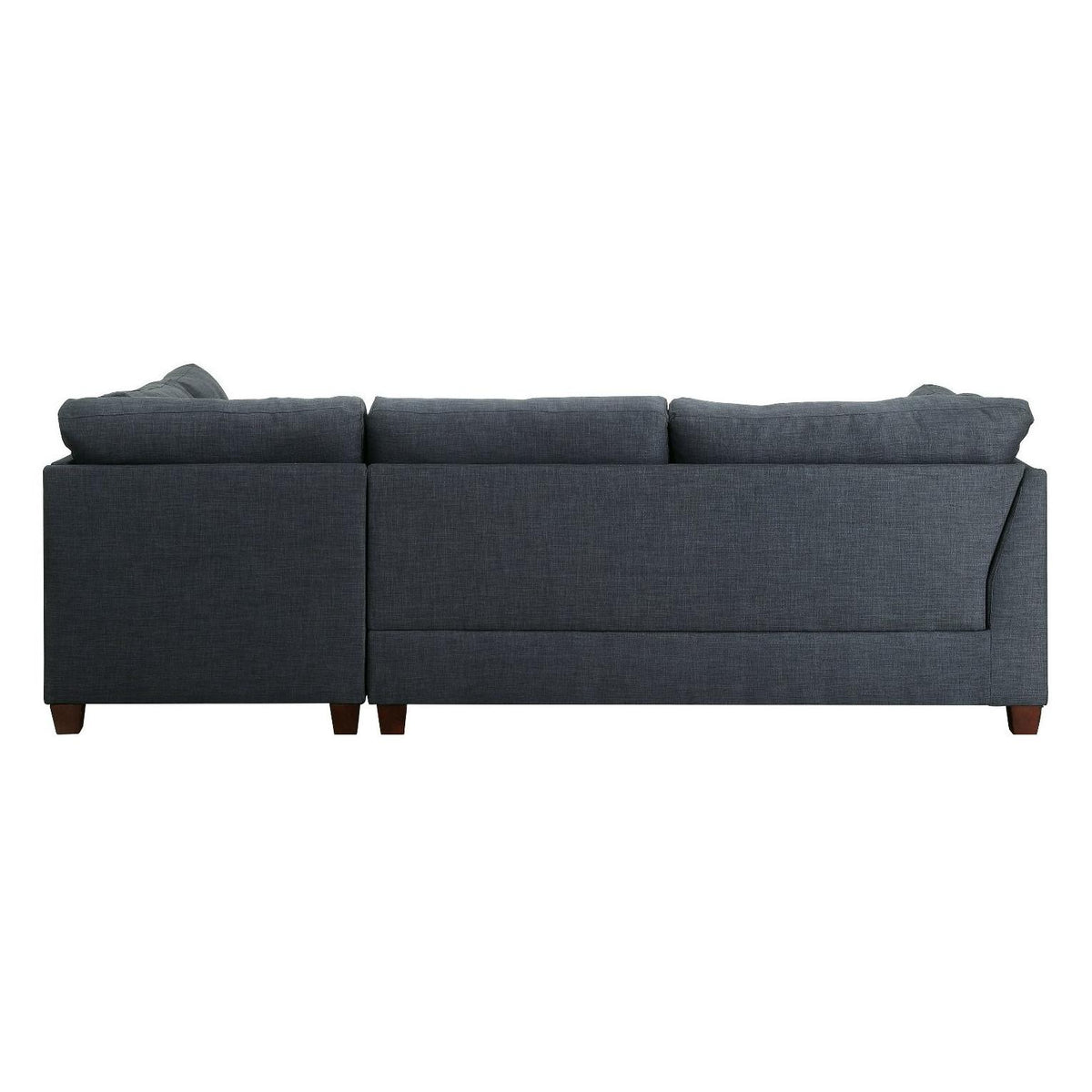 Acme Furniture Laurissa 54365 Sectional Sofa & Ottoman - Dark Blue