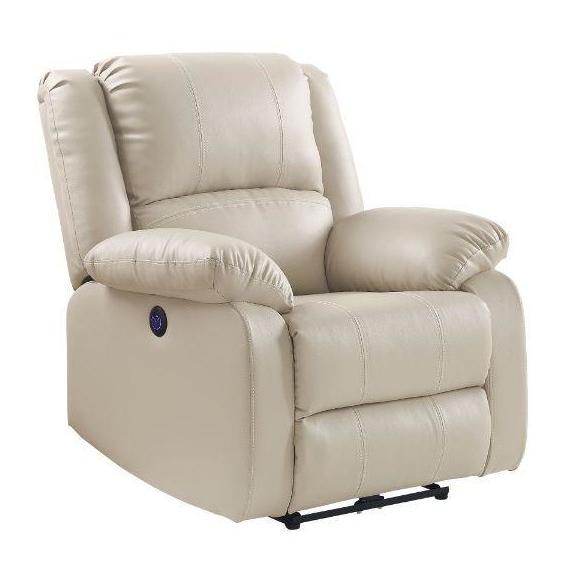 Acme Furniture Zuriel Power Polyurethane Recliner 54612 IMAGE 2