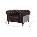 Acme Furniture Aberdeen Stationary Leather Chair 56592 IMAGE 5