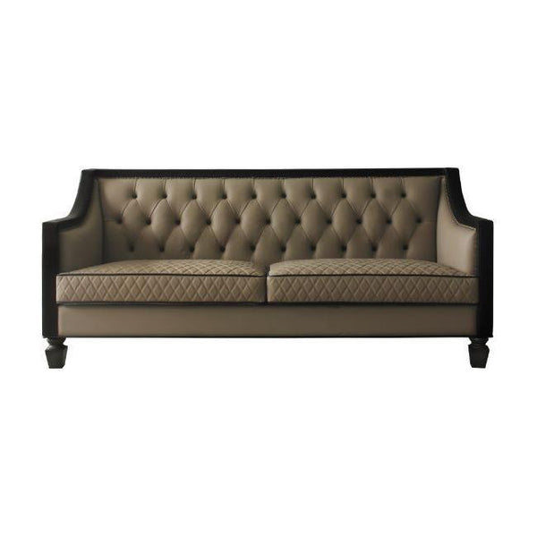 Acme Furniture House Beatrice Stationary Polyurethane Sofa 58815 IMAGE 1