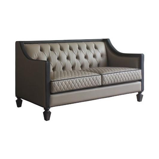 Acme Furniture House Beatrice Stationary Polyurethane Loveseat 58816 IMAGE 3